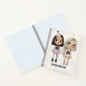 Cahier Fille Harlequin Rose École de Cirque (Intérieur)