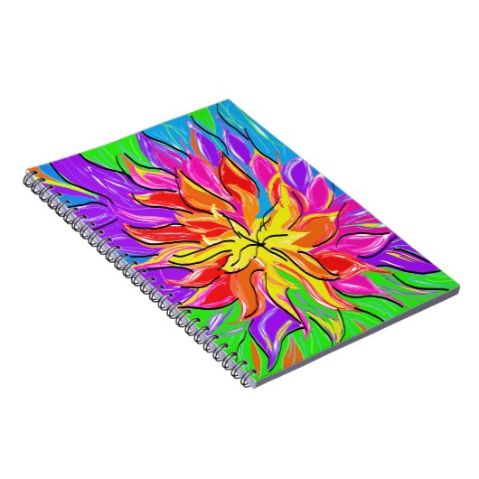 Cahier Fleur Arc-en-ciel (Côté Droit)