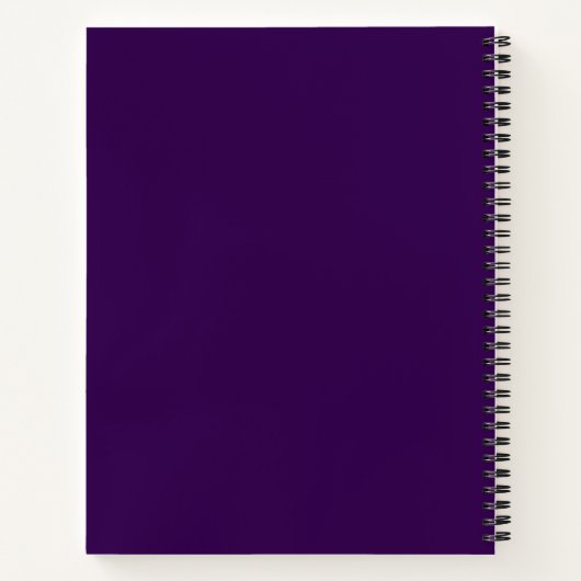 Cahier Fleur Couronne Violette (Dos)
