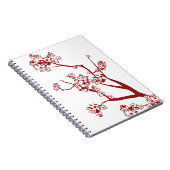 Cahier Fleur de Cerisier Rouge (Côté Droit)