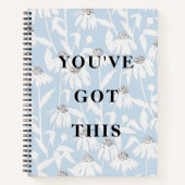 Cahier Fleur de Cosmos Citation You've Got This (Devant)