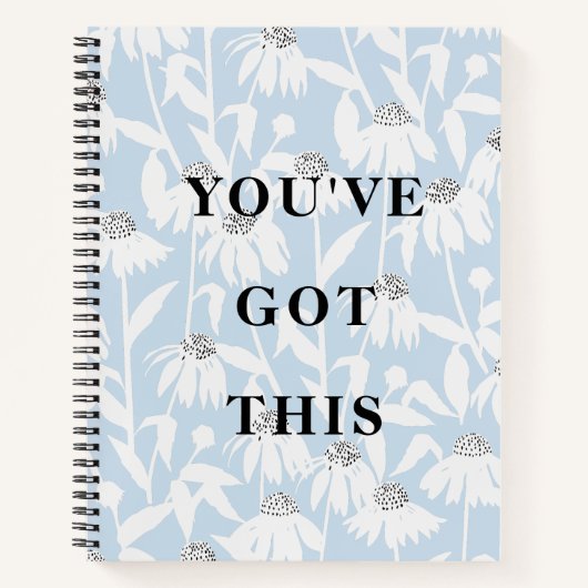 Cahier Fleur de Cosmos Citation You've Got This (Devant)