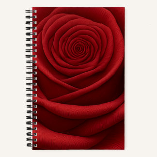 Cahier - Fleur de Rose Rouge