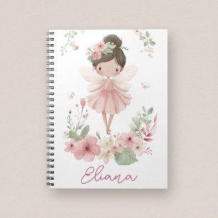 Cahier Fleuriste Fée avec Nom Personnalisé pour Fi
