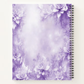 Cahier Fleurs Blanches Violettes (Dos)