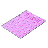 Cahier Fleurs de Lotus Fond Lavande (Côté gauche)