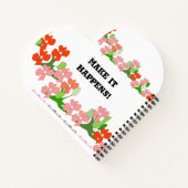 Cahier Fleurs Rouges Teamwork (Dos)