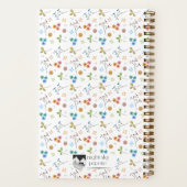 Cahier floral aquarelle - Jaune (Verso)