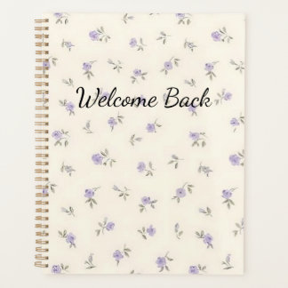Cahier Floral Bienvenue pour Étudiant