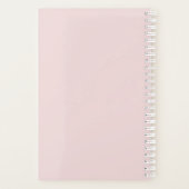 Cahier floral bleu élégant (Dos)