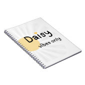 Cahier Floral Daisy Vibes Only (Côté Droit)
