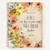 Cahier floral de versets bibliques (Devant)