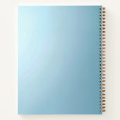 Cahier floral décoratif bleu (Dos)