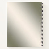 Cahier floral décoratif or élégant (Dos)