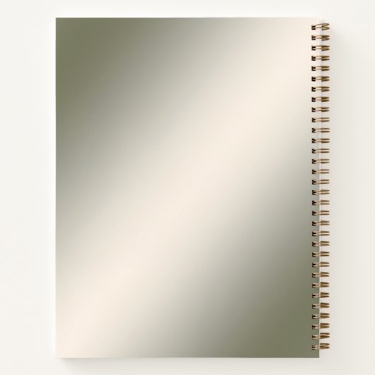 Cahier floral doré (Dos)