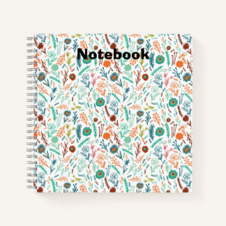 Cahier floral élégant et beau