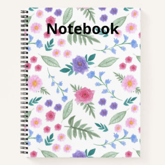 Cahier floral élégant et beau