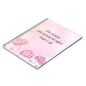 Cahier Floral Esthétique Douce Carnet Mignon (Côté gauche)