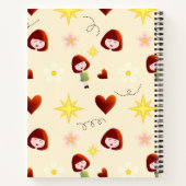Cahier Floral Fille Mignonne (Dos)