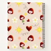 Cahier Floral Fille Mignonne (Dos)