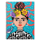 Cahier Floral Inspiré de Frida - Folklore Mexicain (Devant)