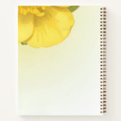 Cahier floral jaune élégant (Dos)