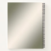 Cahier floral orné doré (Dos)