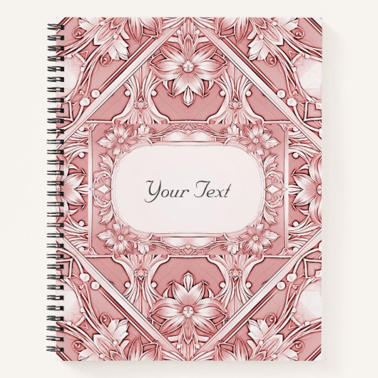 Cahier floral rose (Devant)