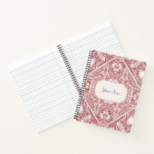 Cahier floral rose (Intérieur)