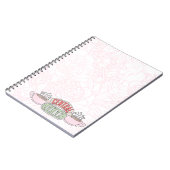 Cahier floral rose CP (Côté gauche)