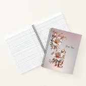 Cahier floral rose décoratif (Intérieur)