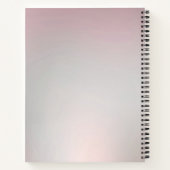 Cahier floral rose décoratif (Dos)