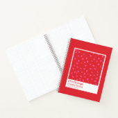 Cahier floral rouge et rose (Intérieur)