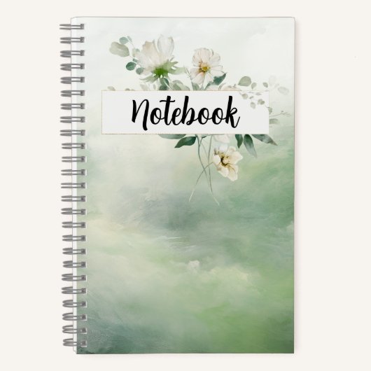 Cahier - Floral Vert (Recto)