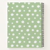 Cahier floral vert – Papeterie minimaliste (Dos)