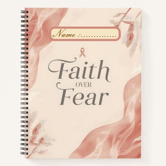 Cahier Foi Sur La Peur – Journal Inspirationnel – (Devant)