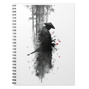 Cahier Forêt de Bambou Samouraï Encre Japonaise