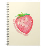 Cahier Fraise Mignon et Motivant (Devant)