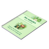 Cahier Fun de Grenouille Tropical - Personnalisabl (Côté gauche)