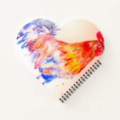 Cahier Garçon Enfant Poulet Aquarelle Coq (Dos)