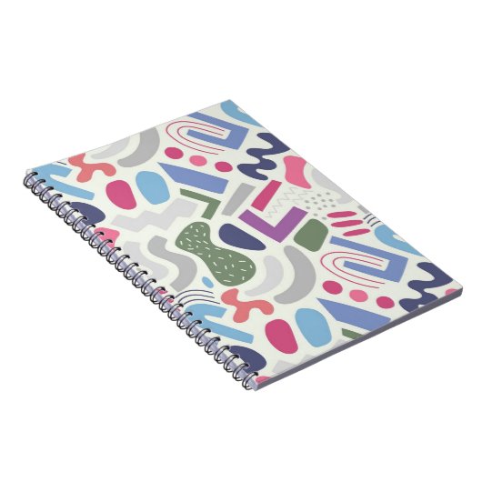 Cahier Géométrique Abstrait Coloré (Côté Droit)