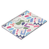 Cahier Géométrique Abstrait Coloré (Côté gauche)