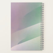 Cahier Géométrique Abstrait – Vert Orange Violet (Verso)