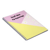Cahier Géométrique Pastel avec Texte Modifiable (Côté Droit)