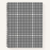 Cahier Gingham Fille Gauchère – Fleur drôle + Nom (Devant)