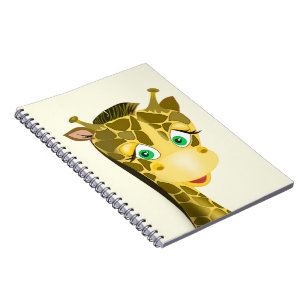Cahier Girafeau avec des Yeux Verts