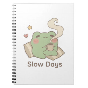 Cahier Grenouille des Journées Lentes Journal Mi