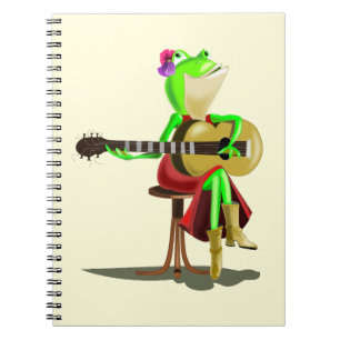 Cahier Grenouille Jouant de la Guitare - Vos Coule