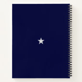 Cahier Gris argent Monogramme & Laurier sur fond B (Dos)