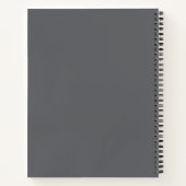 Cahier Gris Charbon "Juste un chapitre de plus" (Dos)